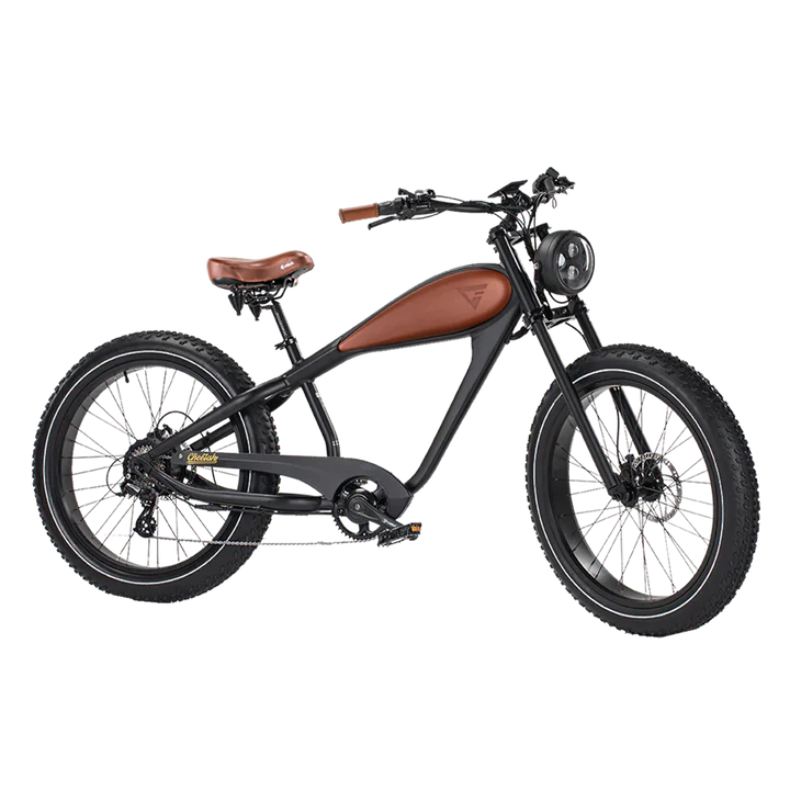 brown REVI Cheetah Plus 48V/17.5Ah 750W Electric Bike