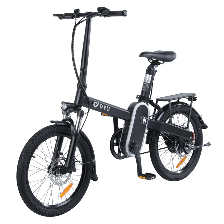 black DYU R1 36V/5Ah 250W Electric City Bike