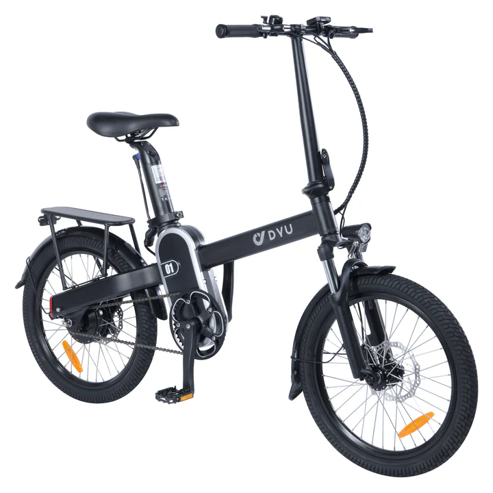 black DYU R1 36V/5Ah 250W Electric City Bike