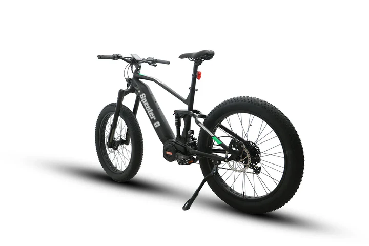 black EUNORAU SPECTER-S 2.0 48V/17.5Ah+15Ah 1000W Electric Mountain Bike