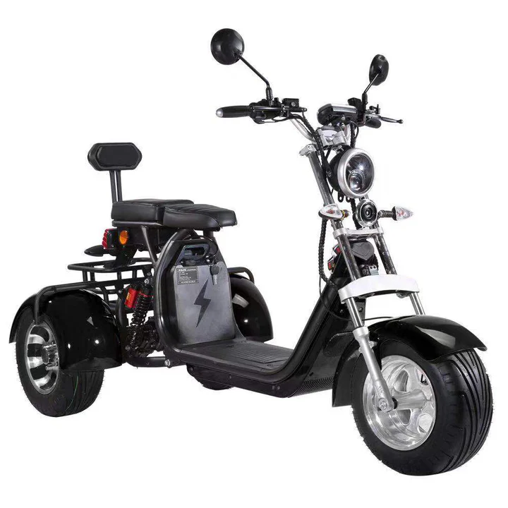 Black Shansu CP-3 60V/40Ah 2000W Electric Trike Scooter