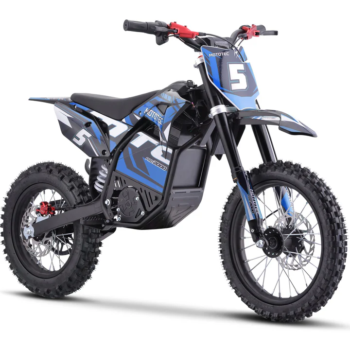 Blue MotoTec Pro 60V/15.6Ah 2000W Off-Road Electric Dirt Bike