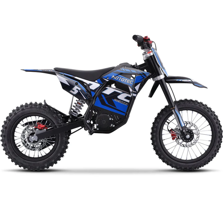 Blue MotoTec Pro 60V/15.6Ah 2000W Off-Road Electric Dirt Bike