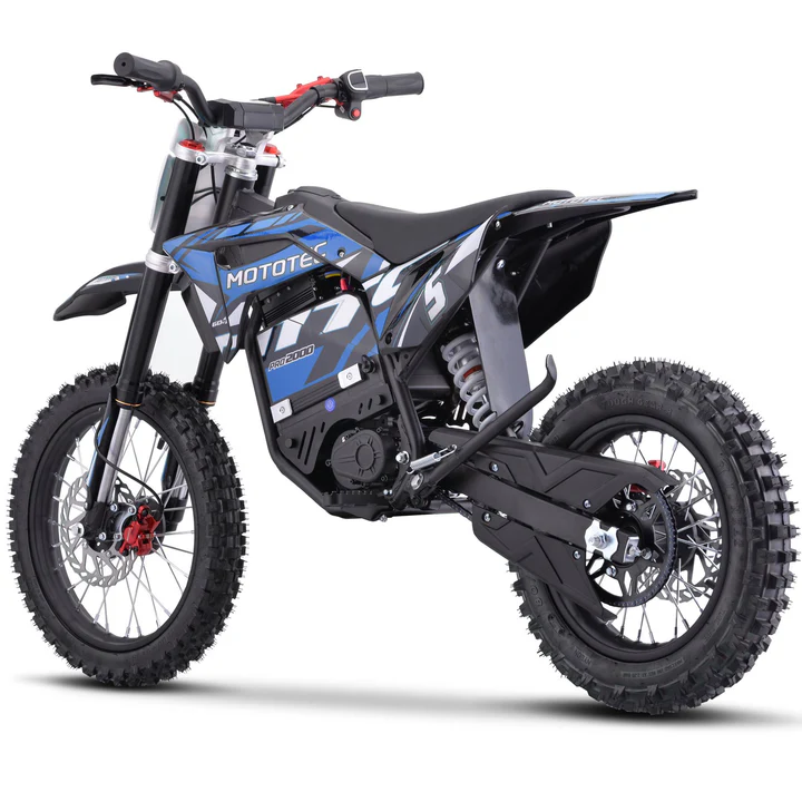 Blue MotoTec Pro 60V/15.6Ah 2000W Off-Road Electric Dirt Bike