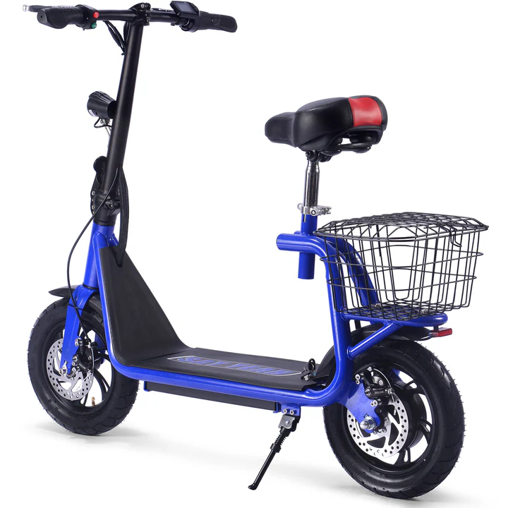 Blue MotoTec Metro 36V/12Ah 500W Electric Scooter