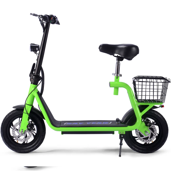 Green MotoTec Metro 36V/12Ah 500W Electric Scooter