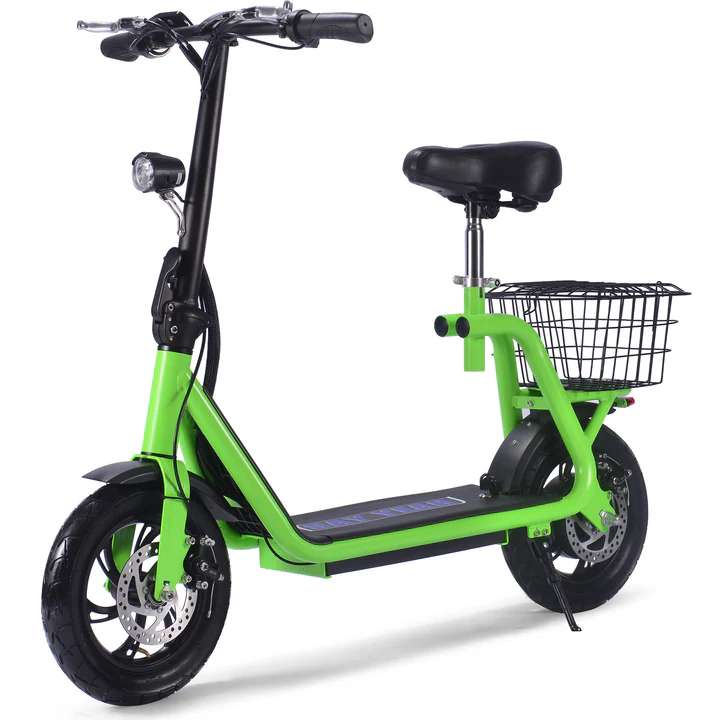 Green MotoTec Metro 36V/12Ah 500W Electric Scooter