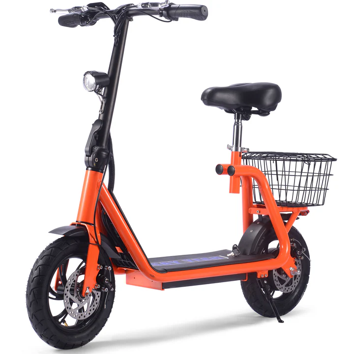 Orange MotoTec Metro 36V/12Ah 500W Electric Scooter