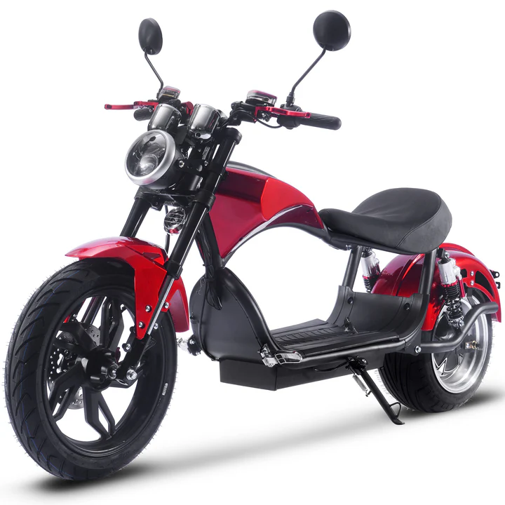 Red MotoTec Raven 60V/30Ah 2500W Lithium Electric Scooter