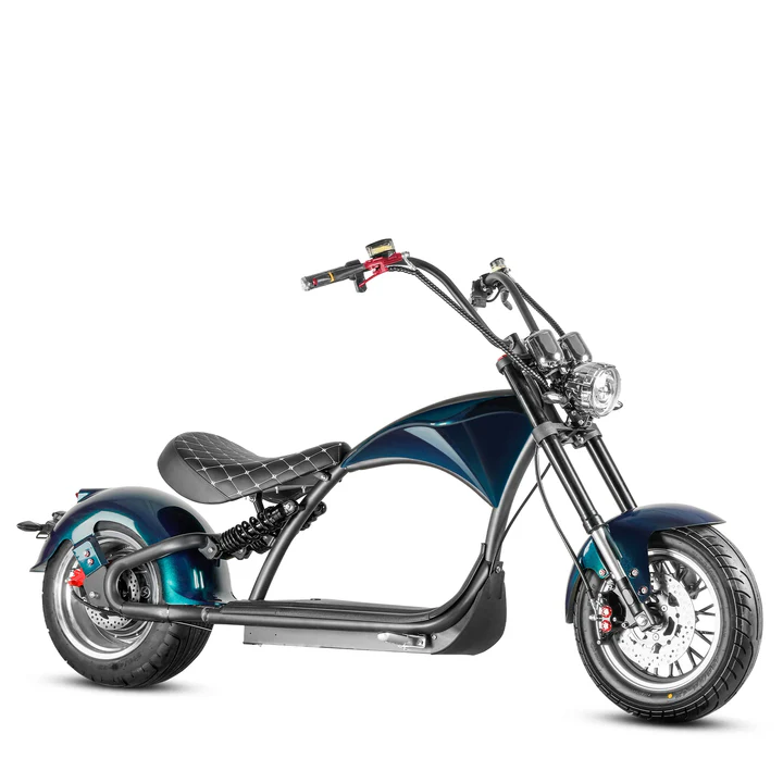 Turquoise/Green Koppla Cobra M1P 60V/30Ah 2000W Electric Scooter