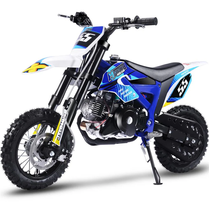 Blue MotoTec Hooligan 60cc 4-Stroke Gas Dirt Bike