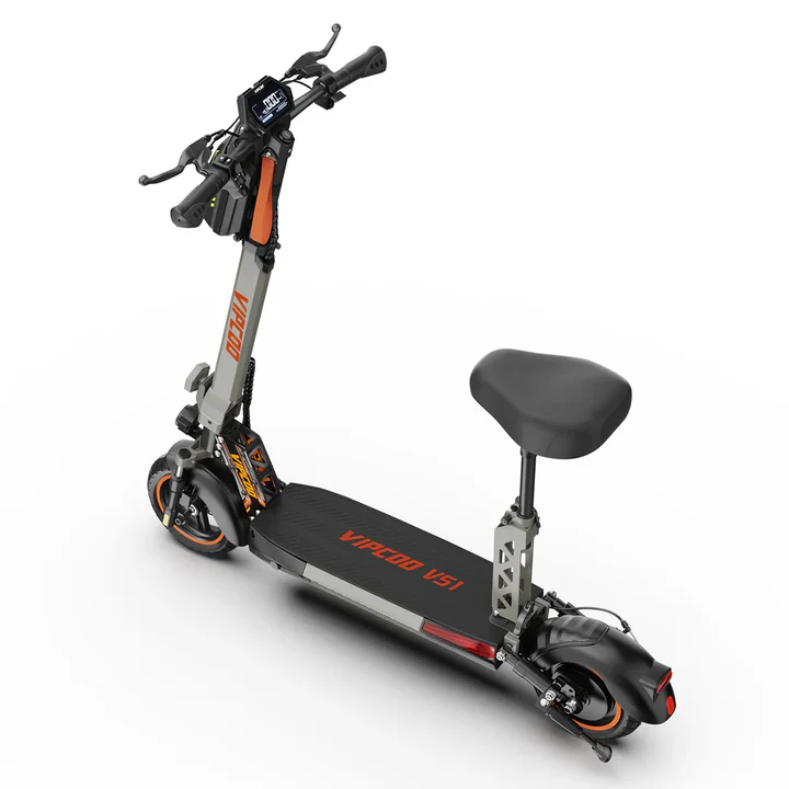 Gray VIPCOO VS1 48V/13Ah 700W Foldable Electric Scooter