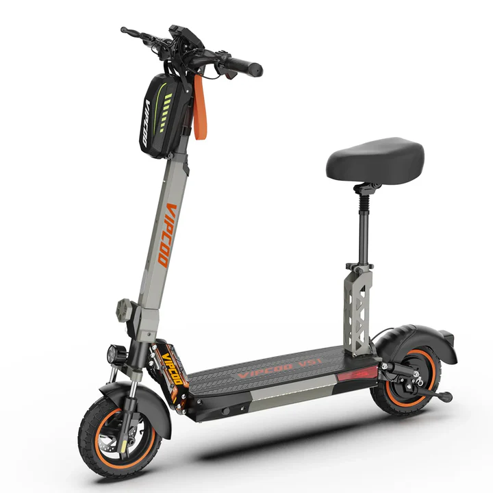 Gray VIPCOO VS1 48V/13Ah 700W Foldable Electric Scooter