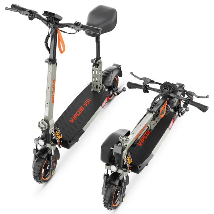 Gray VIPCOO VS1 48V/13Ah 700W Foldable Electric Scooter