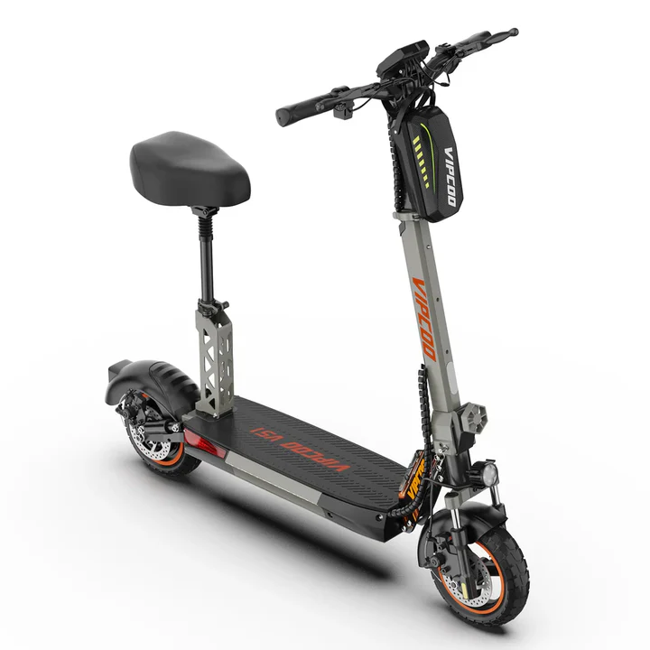 Gray VIPCOO VS1 48V/13Ah 700W Foldable Electric Scooter