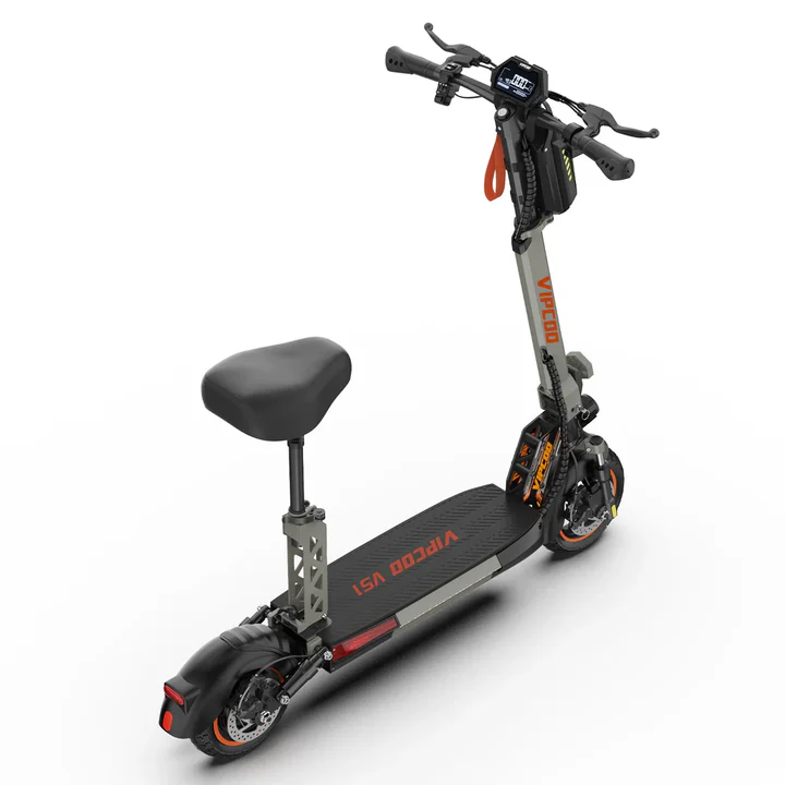 Gray VIPCOO VS1 48V/13Ah 700W Foldable Electric Scooter
